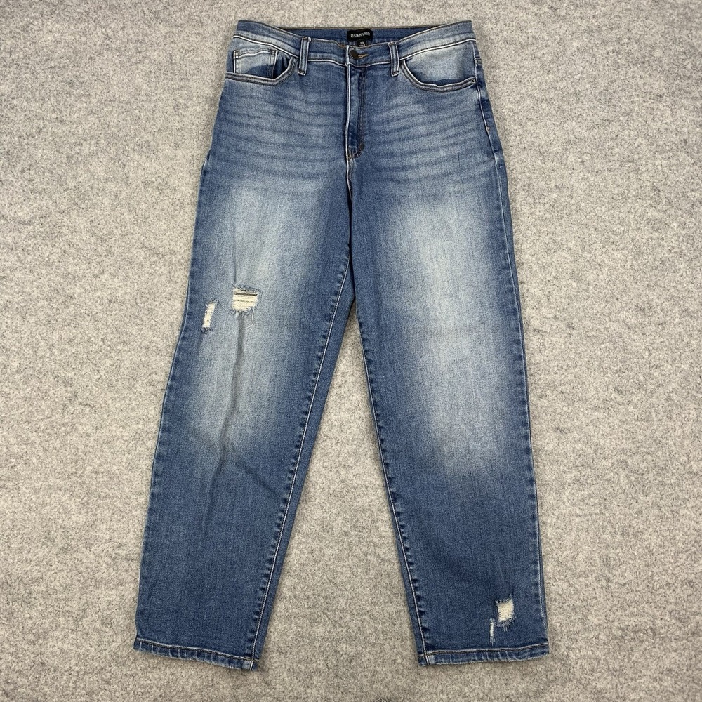 Poison Mushroom Women's Petite Denim Jeans Distressed Size 30